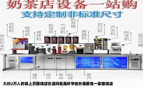 大约2万人的镇上开眼镜店合适吗有两所学校外面都有一家眼镜店
