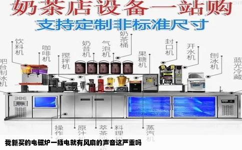 我新买的电磁炉一插电就有风扇的声音这严重吗
