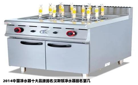 2014中国净水器十大品牌排名汉斯顿净水器排名第几