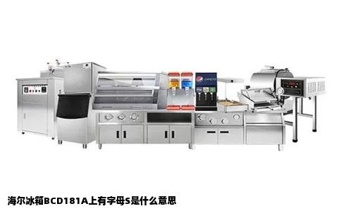 海尔冰箱BCD181A上有字母S是什么意思