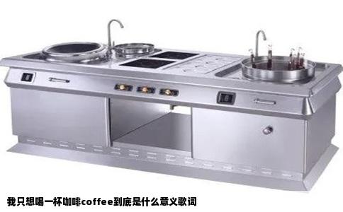 我只想喝一杯咖啡coffee到底是什么意义歌词